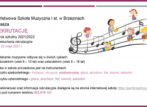 Rekrutacja do Szkoły Muzycznej w Brzezinach